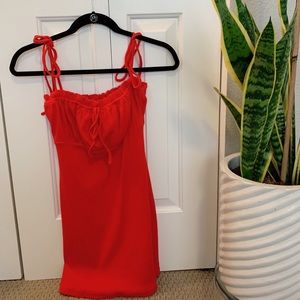 Red tiger mist dress
